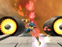 Falcon Kick in mid-air