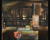 Samus in a portion of the level.
