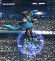 Lucario's down aerial, which negates momentum.