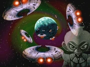 Dash, leading the Venomian army to attack Corneria.