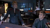 Colonel Samantha Carter and the Atlantis Expedition manning the Operations Center on Atlantis.
