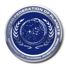 Conjectural emblem of the Federation Department of Temporal Investigations.  (This supplemental image has been approved.)