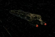 The ECS Horizon, a J class Earth Cargo Service vessel.