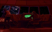 Rebel spies on AX-235 while intercepting the schematics.