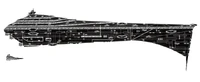 An Eclipse-class Star Dreadnaught with Imperial-class Star Destroyer to scale.
