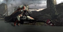 Stass Allie on her speeder, seconds before her death on Saleucami.