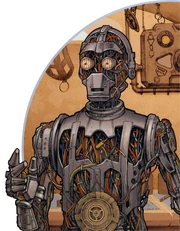 C-3PO without metal coverings.