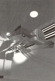 Maarek Stele's swoop bike in his garage on Kuan.