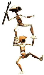 Two highly incompetent pit droids.