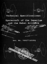 The cover of Technical Specifications: Spacecraft of the Imperium and the Rebel Alliance.