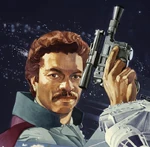 Lando Calrissian during his time in the Oseon system.