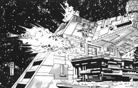 The Hydra is rammed by the Sun Crusher.