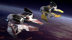 A pair of Jedi-flown Eta-2s.