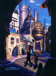 Luke Skywalker and Dash Rendar on Bothawui.