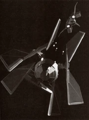 Stele's Missile Boat pursues a TIE Defender.