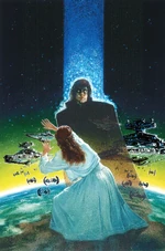 Leia Organa Solo sees a Force illusion of her brother.