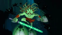 Kit Fisto and his underwater lightsaber.