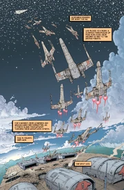 Rebel pilots steal X-wing prototypes from an Incom facility.