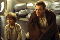 Jonge Anakin met Obi-Wan