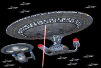 USS Odyssey-A attacks the Harvester