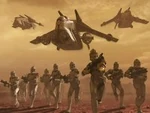 Clonetroopers attack Kelakus.