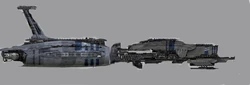 A Legion Iron Glory-class destroyer, introduced during New Republic times