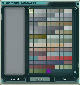 Frame color palette for Goggle n°2 only