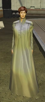 Mon Mothma in the Rebel Themepark.