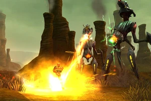 Strider Plasma Ball & Laser Barrage