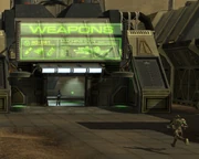 Typical weapons supply store