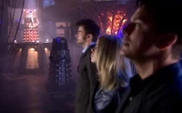 The Doctor, Rose Tyler and Jack Harkness arrive on the Crucible (DW: Journey's End