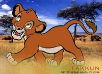 Simba lineart with Takkun coloring.