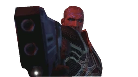 "Baldur Holding a Gun"