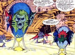Sevax is the not-freakin'-ginormous five-faced Quintesson on the right.