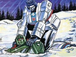 Hoist is stuck in a hole?  That's the emergency?  What is this, Go-Bots?