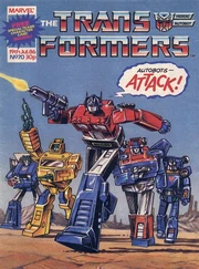 The cover lets you know that in this issue, Autobots fight Decepticons.