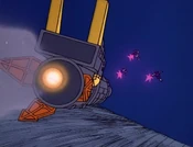 Sure, fire at the rocket whose top half is a cannon.