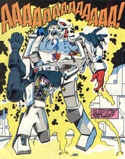 Ratchet to the left, Megatron to the right—stuck in the middle with you.