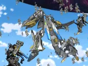 CRASHING THROUGH THE SKY / COMES A FEARSOME CRY