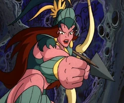 Alien Atheist Amazon Woman on the Moon (of Saturn).