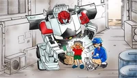 Big scary bot-man will eat me!