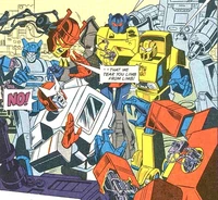 Blaster's not dead, he's just a Headmaster!
