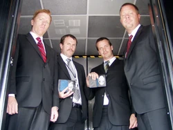 From left to right, Agent Fortney, Agent Holmes, Agent Bernstein, and Agent Lacy. Not shown existing, various N.B.E.s.
