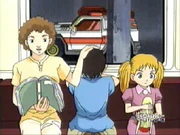 "Step 5.  Press down on child's head."