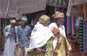 A markent in Dakar, Senegal.
