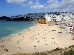 Beach at Albufeira, Portugal.