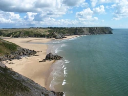 The Cliffs Bay, Swansea, England.