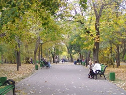 Central Park in Chisinau, Molvova.