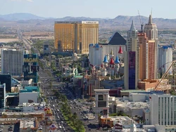 The South, or new side of the Las Vegas Strip, Las Vegas, Nevada.