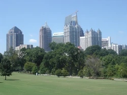 Skyline of Midtown Atlanta, Georgia.